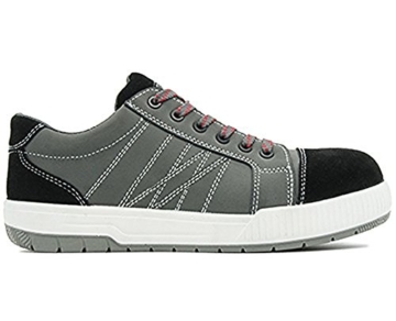 Arbeitsschuhe Sicherheitsschuhe Schuhe Sneaker RALLOX 601 Größe 43 Nubuk Leder grau schwarz S3 Stahlkappe - 2