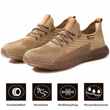 BAOLESEM Unisex Sicherheitsschuhe S3 Leicht Arbeitsschuhe, 6 Gelb, Gr.- 43 EU/ Etikettgröße-265 - 4