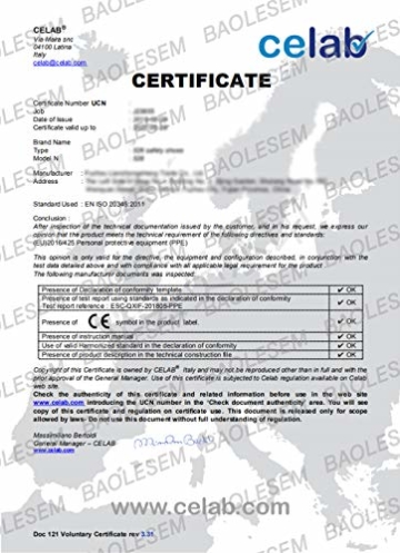 BAOLESEM Unisex Sicherheitsschuhe S3 Leicht Arbeitsschuhe, 6 Gelb, Gr.- 43 EU/ Etikettgröße-265 - 7
