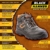 Black Hammer Herren Leder Sicherheitsstiefel Herren Sicherheitsstiefel S3 SRC Stahl Zehenkappe Arbeitsschuhe Knöchelhoch Leder 6652, 41 EU,Schwarz - 