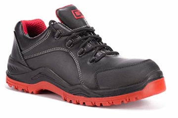 Black Hammer Sicherheitsschuhe Herren S3 SRC leicht Stahl Zehenkappe Arbeitsschuhe Fußgelenk Wasserdicht Arbeitsschuhe knöchelhoch Sicherheitsstiefel Wanderschuhe 7007 (43 EU) -