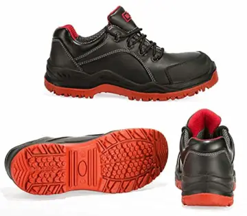 Black Hammer Sicherheitsschuhe Herren S3 SRC leicht Stahl Zehenkappe Arbeitsschuhe Fußgelenk Wasserdicht Arbeitsschuhe knöchelhoch Sicherheitsstiefel Wanderschuhe 7007 (43 EU) - 