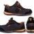 Black Hammer Sicherheitsschuhe Herren Ultra Leicht Stahl Zehen Kappe und Kevlar Mittelsohle Fußgelenk Wanderschuh Schützende Zwischensohle Schwarz S1P SRC 4444 (45 EU) - 