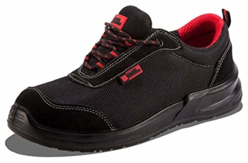 Black Hammer Sicherheitsschuhe Herren S1P SRC Stahlzehenkappe Arbeitsschuhe Fußgelenk Sportschuh Wanderschuh Zwischensohle Schutz 4482 (44 EU) -