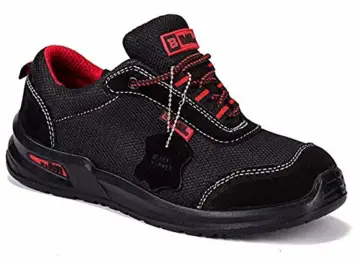 Black Hammer Sicherheitsschuhe Herren S1P SRC Stahlzehenkappe Arbeitsschuhe Fußgelenk Sportschuh Wanderschuh Zwischensohle Schutz 4482 (44 EU) - 