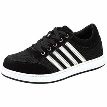 CHNHIRA Arbeitsschuhe Herren Stahlkappe S3 Sicherheitsschuhe Leicht Sportlich und Atmungsaktiv Schutzschuhe Turnschuhe Damen Unisex(EU 43, Schwarz Mesh) - 1