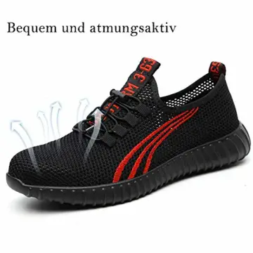 COOU Arbeitsschuhe Herren S3 Leicht Comfort Sicherheitsschuhe rutschfest Sportlich Jogger Sneaker für Frauen Männer - 3