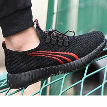 COOU Arbeitsschuhe Herren S3 Leicht Comfort Sicherheitsschuhe rutschfest Sportlich Jogger Sneaker für Frauen Männer - 8