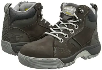 Dr. Martens Damen Opal Steel Toe Sicherheitsschuhe, Grau (Dark Gull Grey 030), 36 EU - 