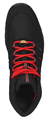 ELTEN Sicherheitsschuhe MADDOX Black-Red Mid S3, Herren, sportlich, leicht, schwarz/rot, Stahlkappe, Halbstiefel - Größe 40 - 