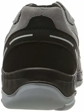 ELTEN Sicherheitsschuhe MALCOLM grey Low ESD S1P, Herren, sportlich, leicht, schwarz/grau, Stahlkappe - Größe 40 - 