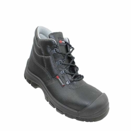 Modyf Baustiefel Pro UK S3 SRC Sicherheitsschuhe Arbeitsschuhe Trekkingschuhe hoch Schwarz, Größe:43 EU -