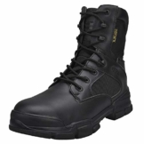 Nasonberg Arbeitsschuhe Herren Damen Sicherheitsschuhe mit Stahlkappe Sicherheitsstiefel Schnürstiefel Leder Stahlsohle Anti-Perforations,Schwarz A,37 EU - 1