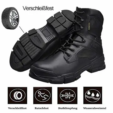 Nasonberg Arbeitsschuhe Herren Damen Sicherheitsschuhe mit Stahlkappe Sicherheitsstiefel Schnürstiefel Leder Stahlsohle Anti-Perforations,Schwarz A,37 EU - 3