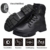 Nasonberg Arbeitsschuhe Herren Damen Sicherheitsschuhe mit Stahlkappe Sicherheitsstiefel Schnürstiefel Leder Stahlsohle Anti-Perforations,Schwarz A,37 EU - 3