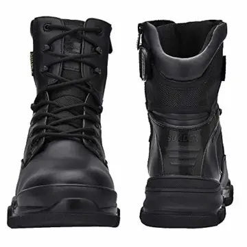 Nasonberg Arbeitsschuhe Herren Damen Sicherheitsschuhe mit Stahlkappe Sicherheitsstiefel Schnürstiefel Leder Stahlsohle Anti-Perforations,Schwarz A,37 EU - 5