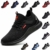 Nasonberg Arbeitsschuhe Herren Damen Sicherheitsschuhe Stahlkappen s3 Schutzschuhe Leicht Stahlkappenschuhe Sportlich Arbeitsschutzschuhe Unisex Schwarz 42EU - 1