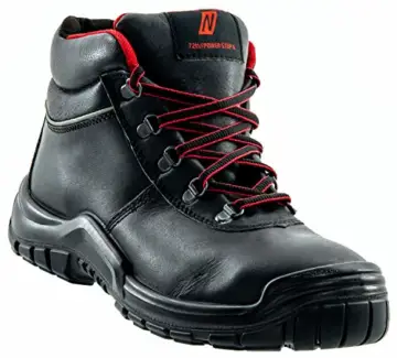 Nitras Arbeitsschuhe Herren S3 Power Step II 7211 - Halbhohe Sicherheitsschuhe Männer mit Zehenschutzkappe HRO SRC Weite 11 Größe 48 -