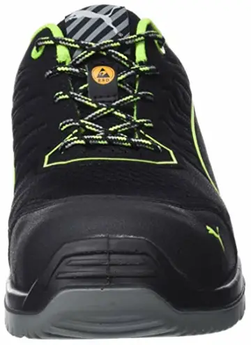 Puma 644210 Fuse TC Green Low - S1P Sicherheitsschuhe 44 schwarz/grün - 