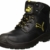 Puma Safety Shoes Borneo Black Mid S3 HRO SRC, Puma 630411-202 Unisex-Erwachsene Sicherheitsschuhe, Schwarz (schwarz/gelb 202), EU 41 -
