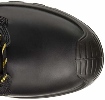 Puma Safety Shoes Borneo Black Mid S3 HRO SRC, Puma 630411-202 Unisex-Erwachsene Sicherheitsschuhe, Schwarz (schwarz/gelb 202), EU 41 - 