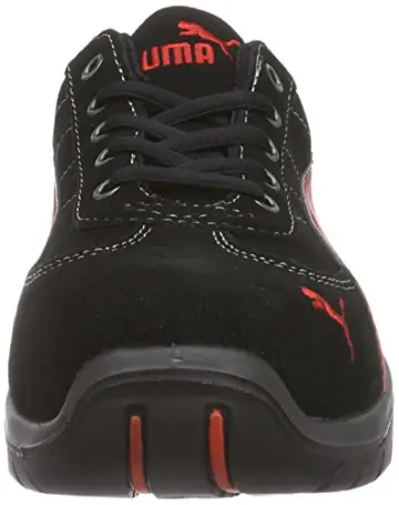 Puma Safety Shoes Silverstone Low S1P HRO SRC, Puma 642630-210-42 Herren Sicherheitsschuhe, Schwarz (schwarz/rot 210), EU 42 - 4