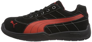 Puma Safety Shoes Silverstone Low S1P HRO SRC, Puma 642630-210-42 Herren Sicherheitsschuhe, Schwarz (schwarz/rot 210), EU 42 - 5