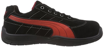 Puma Safety Shoes Silverstone Low S1P HRO SRC, Puma 642630-210-42 Herren Sicherheitsschuhe, Schwarz (schwarz/rot 210), EU 42 - 7