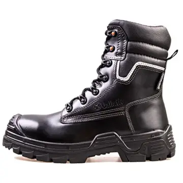 Sicherheitsstiefel SB P Jalatte® LOG290 Schwarz Herren - klappbare Metallspikes, kälteisoliert, wasserabweisend, durchtrittsicher, Zehenschutz (45) - 1