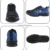 SUADEEX Arbeitsschuhe Damen Herren Sicherheitsschuhe s3 Leicht Stahlkappen Sportlich Schuhe, Blau, 44 EU - 