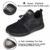 tqgold Herren Damen S3 Sicherheitsschuhe Leicht Sportlich Arbeitsschuhe Schutzschuhe mit Stahlkappe Breathable Comfortable rutschfeste Schuhe(Schwarz,Größe 48) - 2